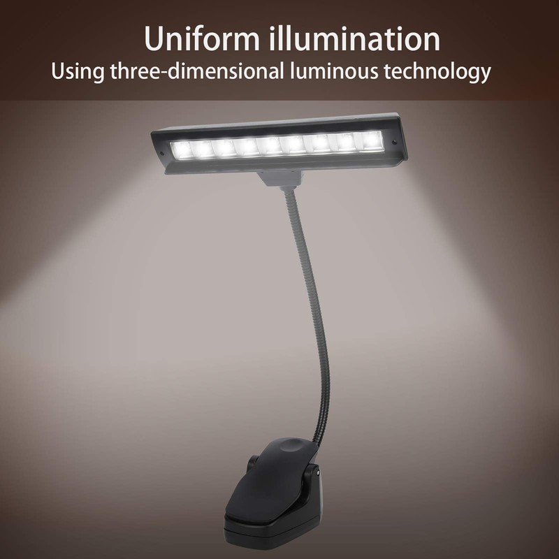 Super Bright Music Stand Light, Eye Caring Clip on Piano