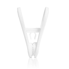 Otylzto 20 Pcs Multi-Purpose Clips for Hangers, White Clothes Hanger Clips, Standard Plastic Hanger