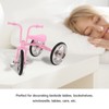 Pink Look Toy Tricycle Model Simulated Design Tricycle Ornament Wear