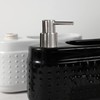 Black Dish Soap Dispenser with Sponge Holder, Large Capacity Ceramic
