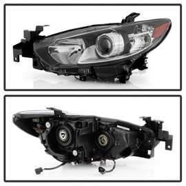ACANII - For [Halogen Model] 2014 2015 2016 2017 Mazda 6 Projector Headlights Replacement Headlmaps Driver & Passenger