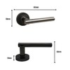 ONYX DESIGN Laurel Lever on Rose Door Handle in Gunmetal