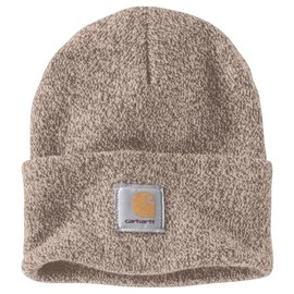 Carhartt Unisex Knit Cuffed Beanie Hat, Sepia/Light Taupe, Unit size