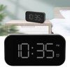 USB LED Digital Touch Alarm Clock 12/24H Portable Bedside Clock
