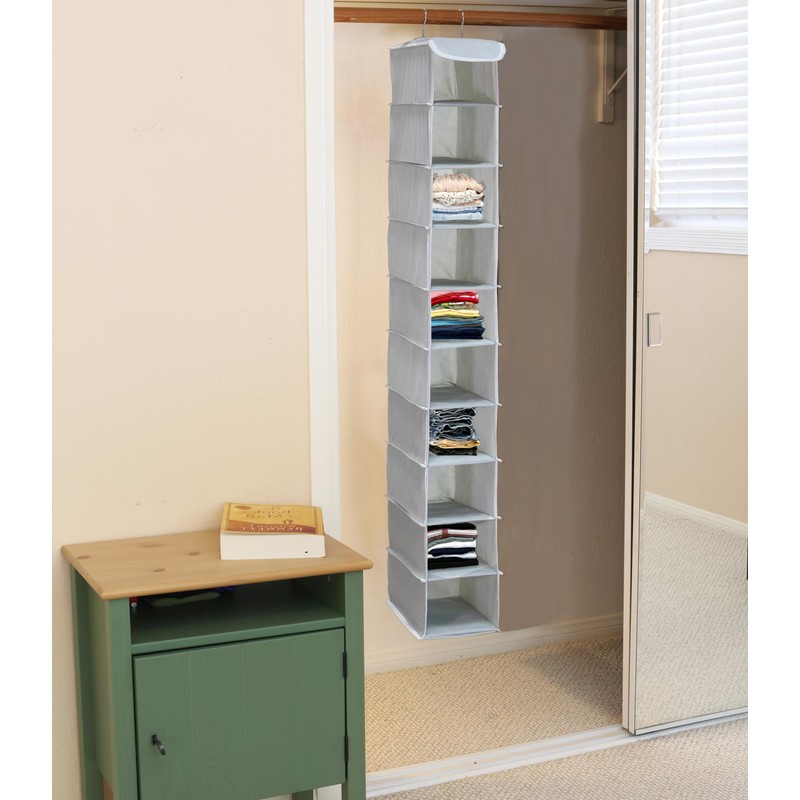 Simple Houseware 10 Shelves Hanging Shoes Organizer Holder for Closet,