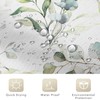 GCIREC Eucalyptus Leaf Shower Curtains, Sage Green Spring Botanical Watercolor