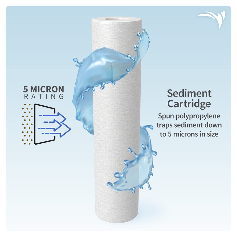 AQUATICLIFE 10-Inch Sediment Pre-Filter, Aquarium RODI Reverse Osmosis Deionization Water