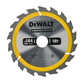Dewalt dt1941-qz Portable Circular Saw Blade – for Construction 184 x 30 mm 18d ATB + 20º