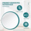 ANAZOZ 47In Width Shower Curtain,Shower Curtains White Solid Color Shower