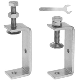 C Clamps Heavy Duty, 2 Pcs Tiger Clamp Woodworking With Wrench 304 Stainless Steel Metal Clamps With Wide Jaw Openings (85mm)