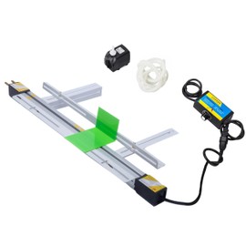 INTSUPERMAI Acrylic Plastic Bending Machine Manual PVC Strip Bender with Light Box Heater for Decoration Engineering Sign Making Cabinets Display 110V (23.6in/600mm with Stand)