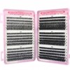 570Pcs Cluster Lashes Individual Eyelashes, DIY Curly Eye Lashes Extensions,