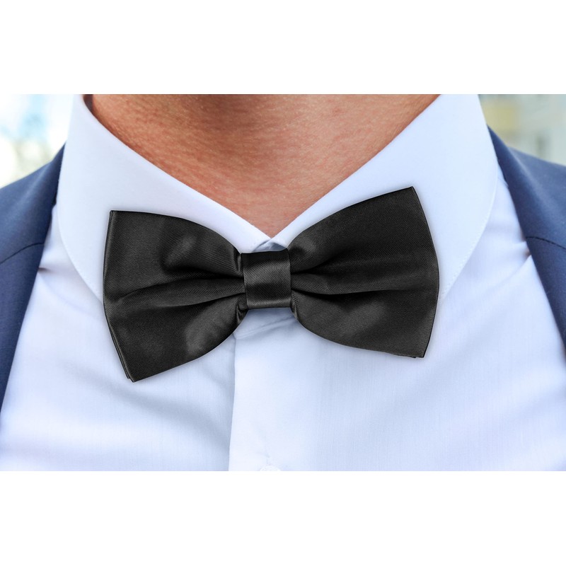 BomGuard Men's Cummerbund with Bow Tie and Pocket Square for