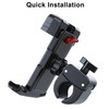 Picozon Bicycle Cellphone Holder, Motorcycle Phone Handlebars Clamp Mount for