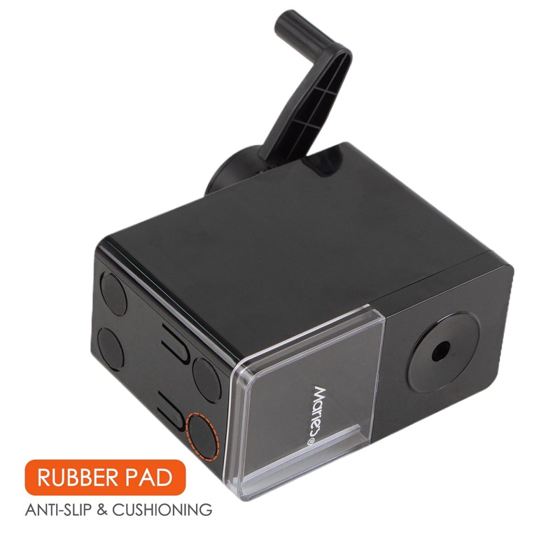 Marie's Manual Pencil Sharpener, Hand Crank Artist Sharpener with Adjustable