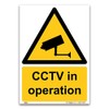 CCTV in operation Sign - 1mm Rigid Plastic Sign -