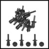 Hihaha 10pcs 5mm Plastic Rivet Engine Trim Fastener Panel Retainer