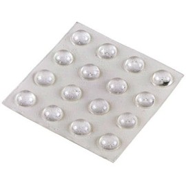 Shepherd 9965 3/4" Clear Self Adhesive Vinyl Bumpers 8 Count