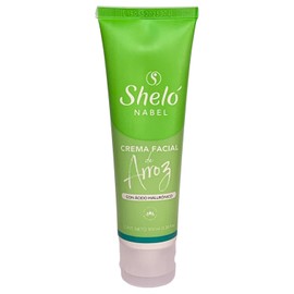 Sheló Nabel Crema Facial de Arroz con Ácido Hialurónico, Extractos Naturales, 100 ml