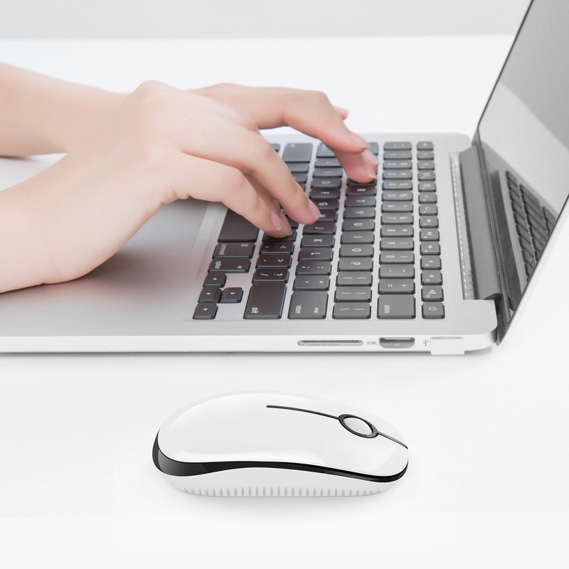 VssoPlor Wireless Mouse, 2.4G Slim Portable Computer Mice with Nano