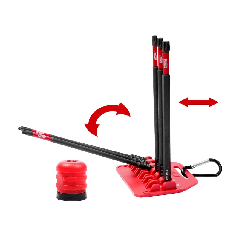 Protorq Long Impact Bit Set, TORX, 6-Inch Length, 6-Piece with