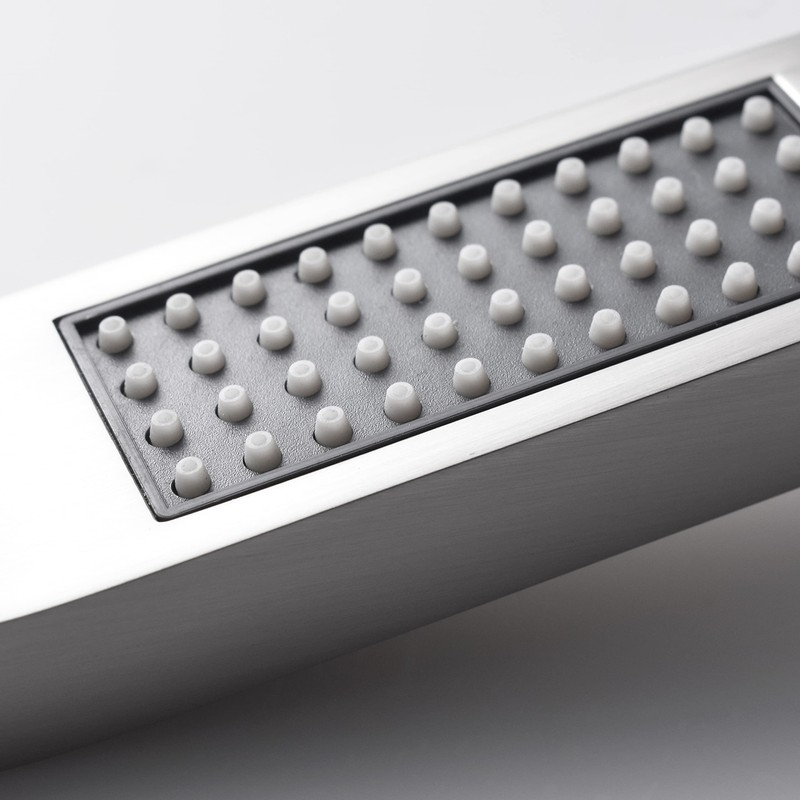 WHSHOWER Brushed Nickel Solid Brass Shower Wand High Pressure Handheld