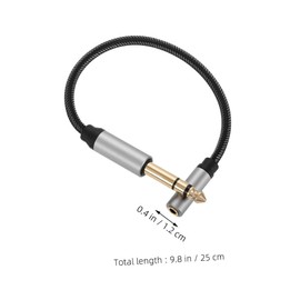 jojofuny 2pcs Female Aux Audio Cables for Headphones Flexible Extension Cord for Theater Stage and Home Use Sound Transmission