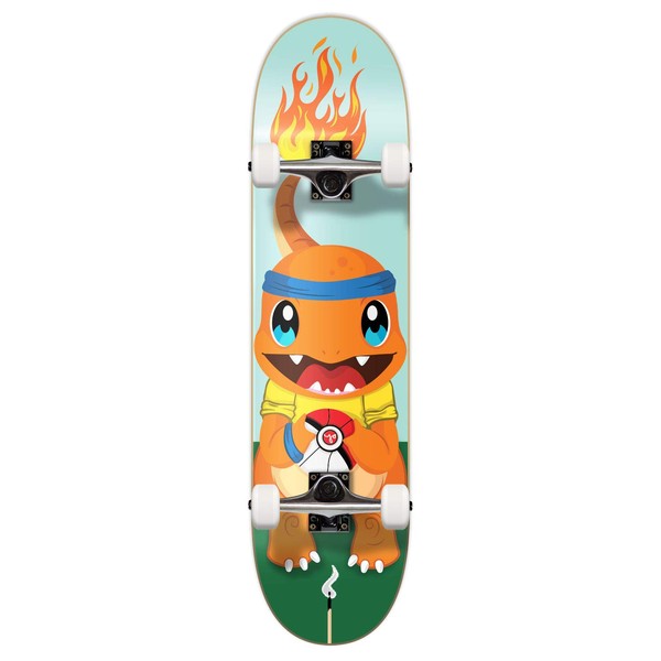 Yocaher Punked Complete Skateboards 7.75" or Mini Cruiser or Micro Cruiser Shapes - Pika and Chimp Series (Complete-02-7.75" Charm)