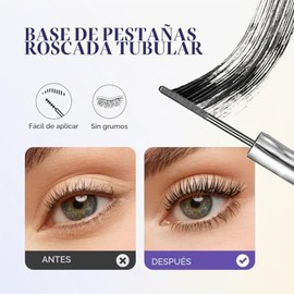 Set de máscara de pestañas Ultimate Length & Curl: voluminizadora y alargadora, para pestañas visiblemente levantadas, fórmula sin grumos, potenciador