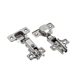 Pack of 10 Door Hinges 35mm Cup 110 Degree Kitchen Cabinet Wardrobe with Wood Screws