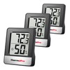 TempPro TP49 3 Pieces Digital Hygrometer Indoor Thermometer Humidity Meter