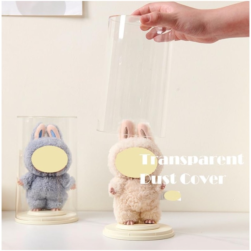 Siyecioa Small Acrylic Display Case for Hanging Display Keychain, Plush