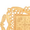 Turkish Tea Coffee Serving Tray with Handles Ottoman Decorative (Gold)