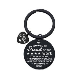 You Made a Difference Keychain Happy Retirement Christmas Gifts for Retired Teachers Apprecaition Thank you Gifts for Leaders Boss Goodbye Gifts for Coworkers Retirement Keychains for Women Men