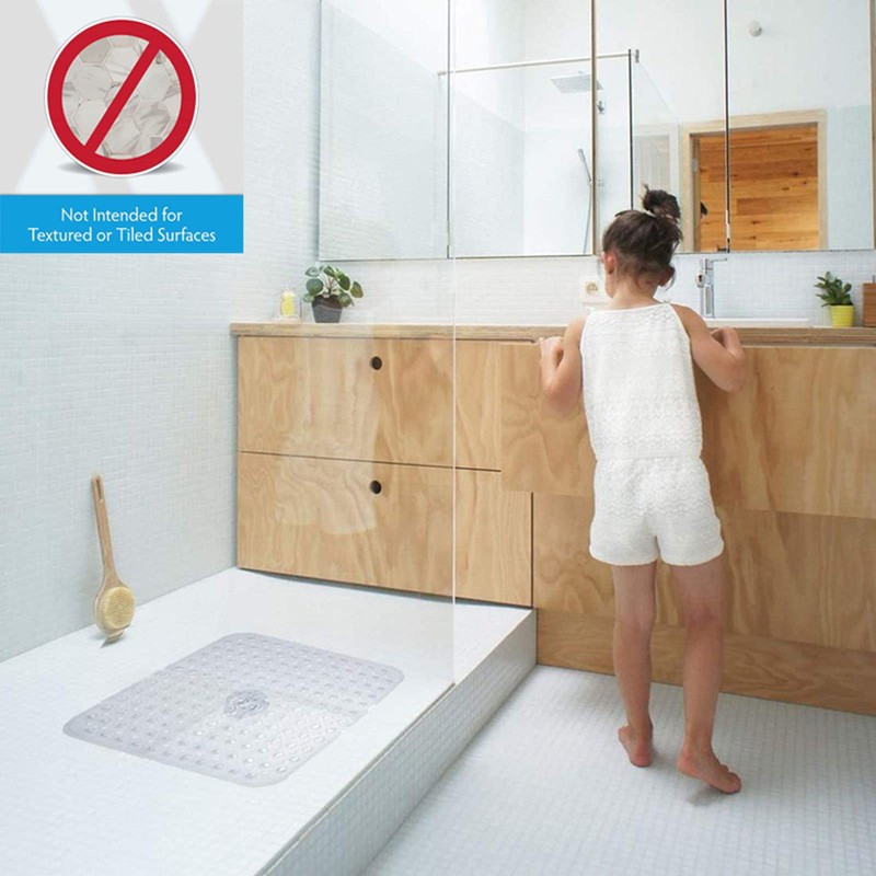 Anti-Slip and Mildew-Proof Square Shower mats 21 x 21 inches,Bath