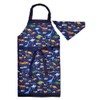 Colorful Candy Style N1234130 Kids’ Apron, Boys, Triangular Kerchief Set,