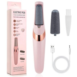 Electric Foot Callus Remover,Electric Speed Adjustable Foot File for Dead Skin Cracked Skin Calluses for Men and Women Pedicures Replacement Heads Pedicure Kit Nail Care Nail Art Sensitive Smooth footcallusremover Manicure Cutics:_Pink