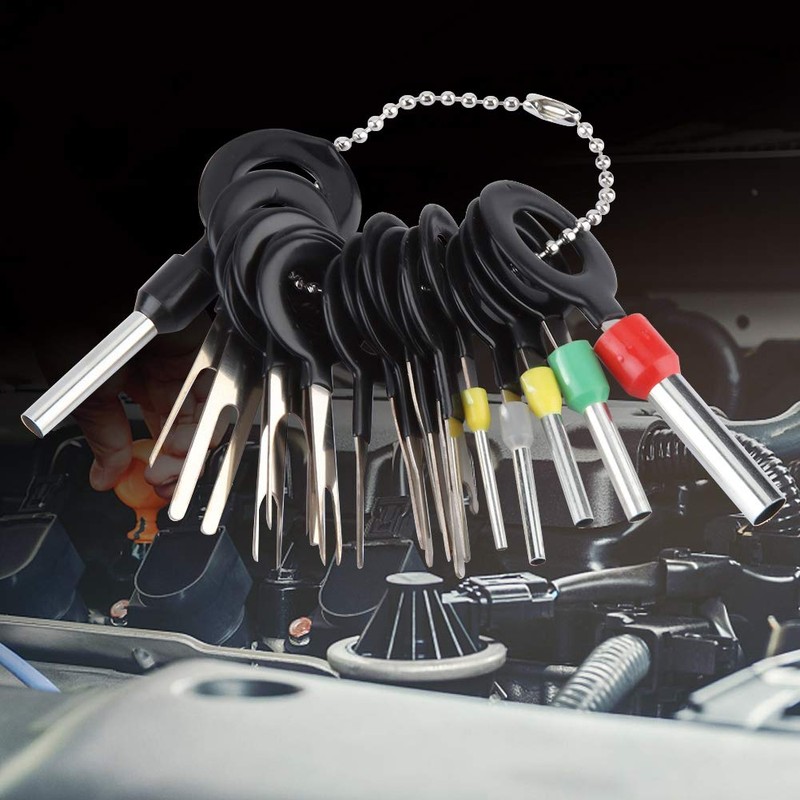 Auto Terminals Removal Tool Set, 18 Pieces Terminal Ejector Kit,