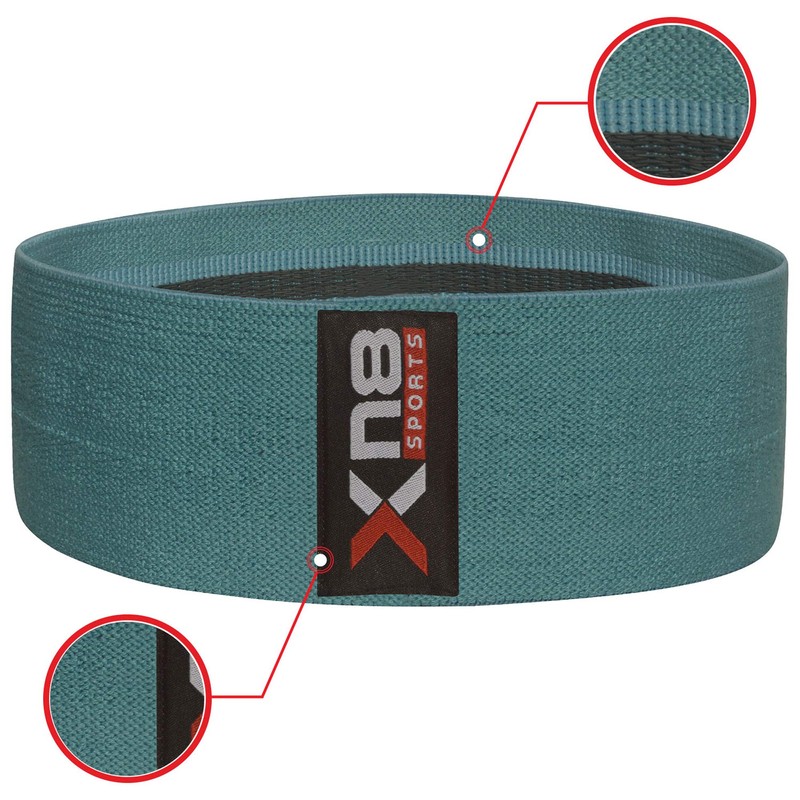 XN8 Fabric Resistance Bands Exercise Loops Booty Non-Slip Workout Band