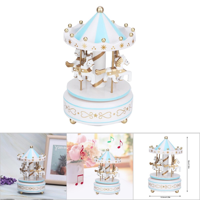 Merry GO Round Music Box Carousel Gift Christmas Wedding Birthday