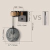 HYMELA N01 100% Dimmer Wall Sconce with Hand Woven Rattan