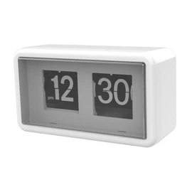 WeiLaiKeQi Flip Auto Clock Flip Desk Clock Mute Shelf Decoration Modern Large Number Display Table Clock for Dining Table Bedside Dorm