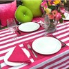 Ronny Block Stripe Tablecloth (pink)