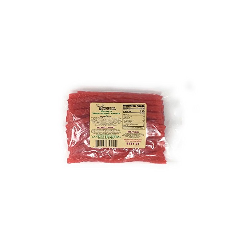 Kennys Licorice Twists, Watermelon, 1 Pound