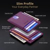 Buffway Slim Minimalist Front Pocket RFID Blocking Leather Wallets for