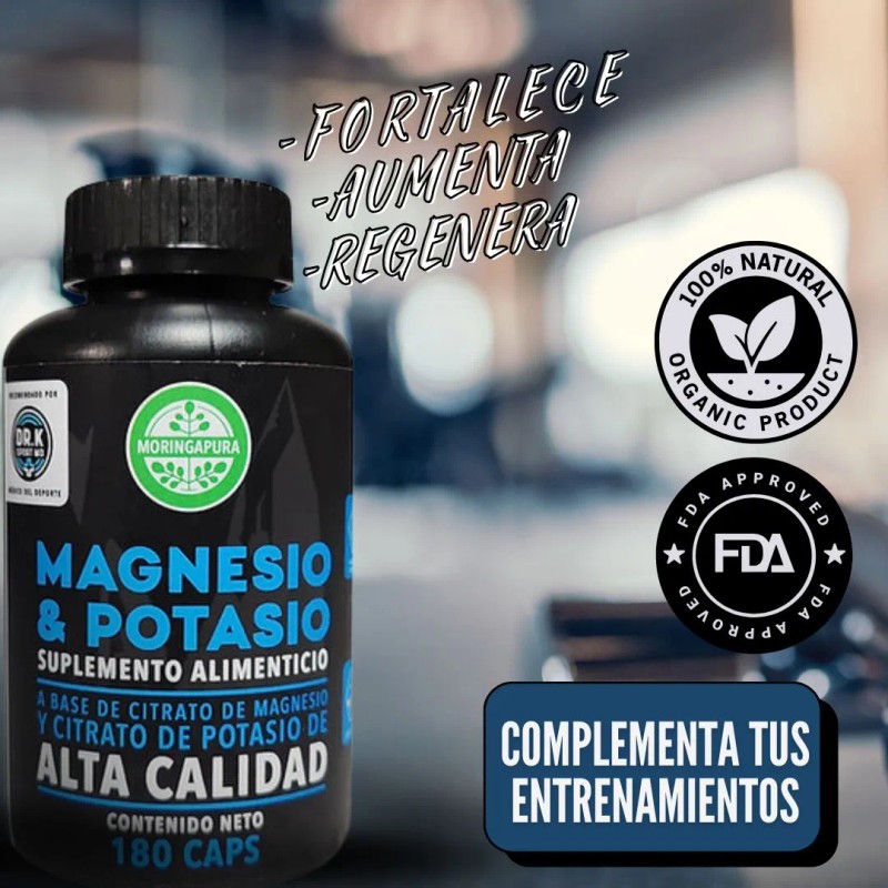 Moringapura Sport Magnesio Y Potasio Cápsulas Sin Sabor