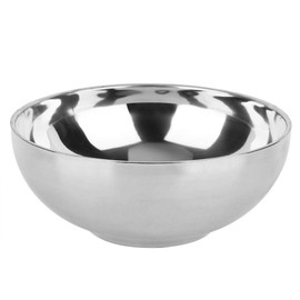 QANYEGN 1000 ml Stainless Steel Bowl, Metal Mixing Bowls, Double-Walled Multi-Purpose Serving Bowls for Serving, Cooking, Baking, Storage, Grande