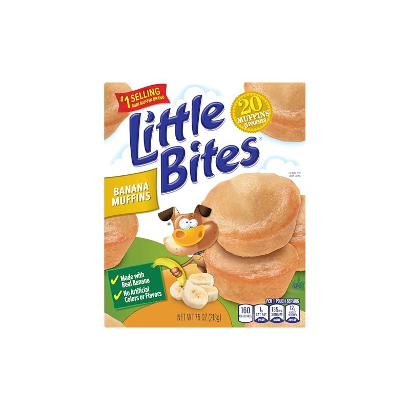 Little Bites Banana Muffins, 5 individual packs, (1.5 oz each),