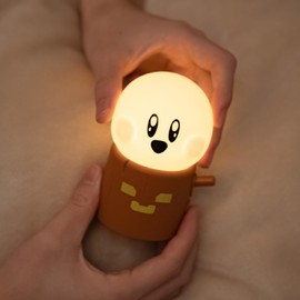 Deogos Ghost Campfire Night Light, Small Ambient Lamp, Cute Night Light, 2 Modes/Rechargeable/Cordless/Dimmable Brightness, Warm Lamps for Kids Sleep Buddy, Work/Study Buddy, Gift