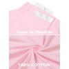 AVIIER 100% Cotton Hospital Gowns for Women Open Back Tear